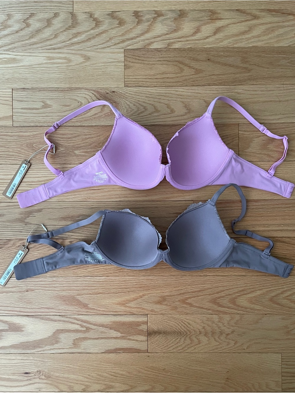 SKIMS Fits Everybody Lace T-Shirt Bra — Lilac and Gray, NWT, 34B - Picture 2 of 6